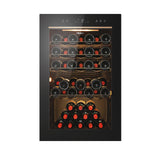 Haier Wine Bank 50 Serie 3 HWS49GAE Vin køleboks Fritstående Sort 49 flaske(r)