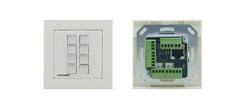 Kramer Electronics RC-208/EU-80/86(W) trykknap panel Hvid
