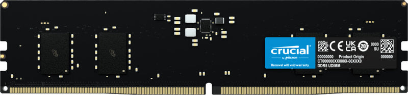 Crucial CT8G56C46U5 hukommelsesmodul 8 GB 1 x 8 GB DDR5 288-pin DIMM Fejlkorrigerende kode