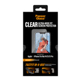 PanzerGlass ® Skærmbeskyttelse iPhone 17e | 16e | 14 | 13 | 13 Pro | Ultra-Wide Fit m. Fastfit in-a-box