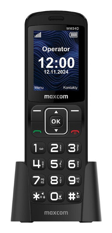 MaxCom Comfort MM34D 4G 6,1 cm (2.4") 96 g Sort Senior telefon