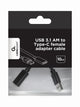 Gembird A-USB3-AMCF-01 USB-kabel USB 3.2 Gen 1 (3.1 Gen 1) 0,1 m USB A USB C Sort