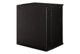 Digitus DN-49207 stativ 12U Vægmonteret stativ Sort
