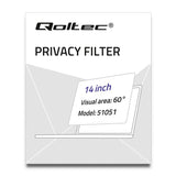 Qoltec 51051 antirefleks skærm 35,6 cm (14") Laptop