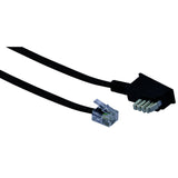 Schwaiger 10m RJ-11 - TAE-N Sort