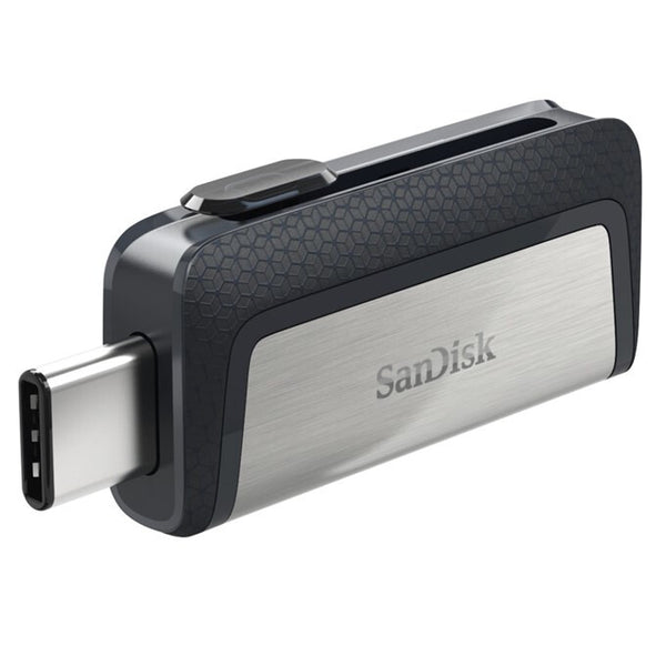SanDisk 173338 USB-nøgle 64 GB USB Type-A / USB Type-C Sort, Sølv