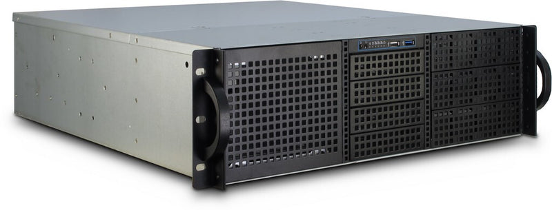Inter-Tech 3U-30248 Stativ Sort, Rustfrit stål