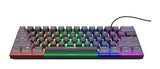 Trust GXT 867 Acira tastatur Spil USB QWERTZ Tysk Sort, Grå