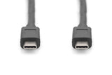 Digitus AK-300139-010-S USB-kabel USB 3.2 Gen 2 (3.1 Gen 2) 1 m USB C 10 Gbit/sek. Sort