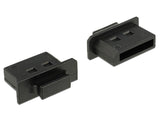 DeLOCK 64025 dækning af sokkel Displayport Sort 10 stk
