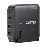 UNITEK P1228ABK01-EU oplader til mobil enhed Universel Sort Vekselstrøm Hurtig opladning Indendørs
