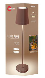 CENTURY LUME PLUS bordlampe 2,2 W LED F Brun