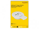 DeLOCK 64065 oplader til mobil enhed Smartphone Hvid DC Hurtig opladning Indendørs