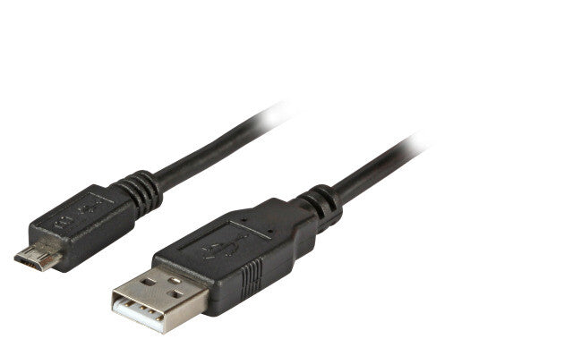 EFB Elektronik K5228SW.1V2 USB-kabel USB 2.0 1 m USB A Micro-USB B 0,48 Gbit/sek. Sort