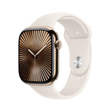Apple Watch Series 10 OLED 46 mm Digital 416 x 496 pixel Berøringsskærm 4G Guld Wi-Fi GPS (satellit)