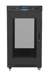 Lanberg FF01-8822-23BL stativ 22U Fritstående reol Sort
