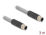 DeLOCK 80534 sensor- & aktuatorkabel 3 m RST M12 Grå