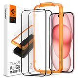 Spigen Glas.tR AlignMaster Klar skærmbeskytter Apple 2 stk