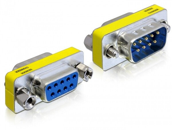 DeLOCK 65249 kabel kønsskifter 9-p DSUB Sølv