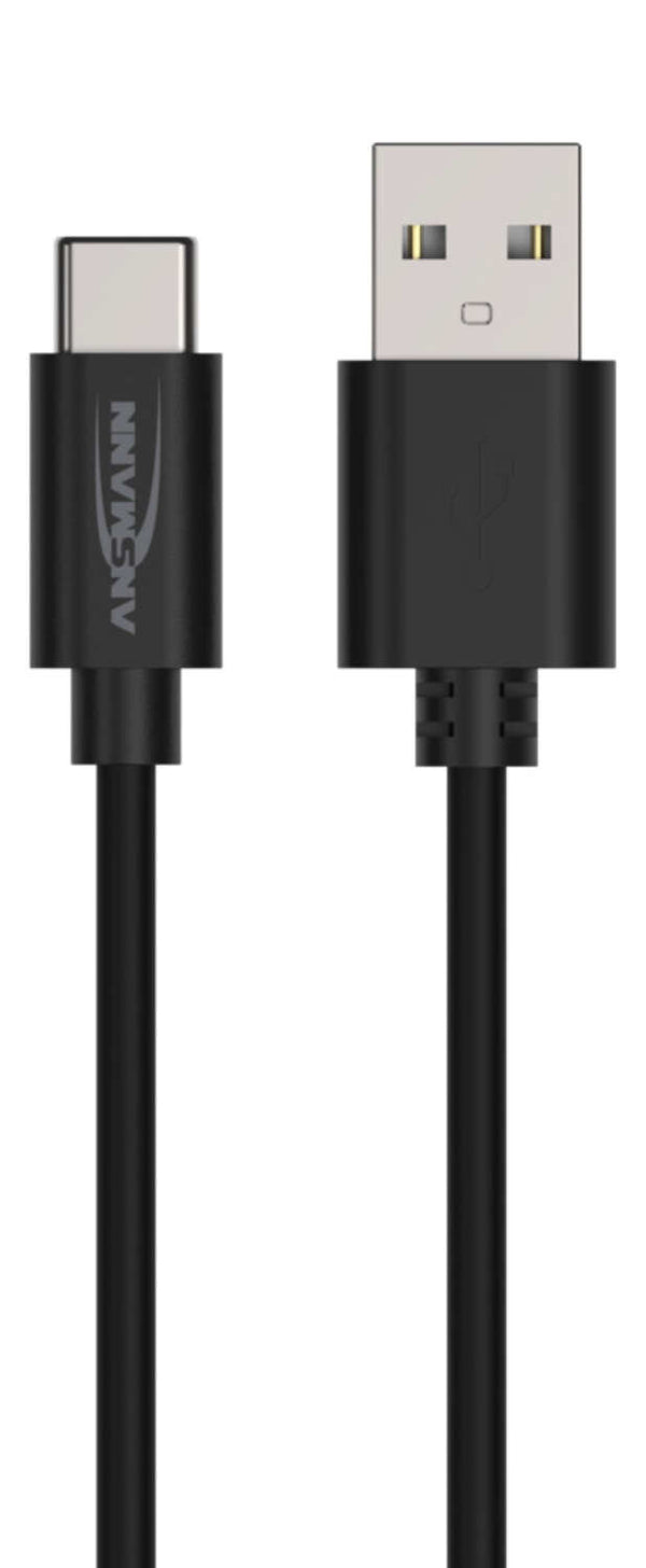 Ansmann 1700-0130 USB-kabel 1 m USB A USB C 0,48 Gbit/sek. Sort