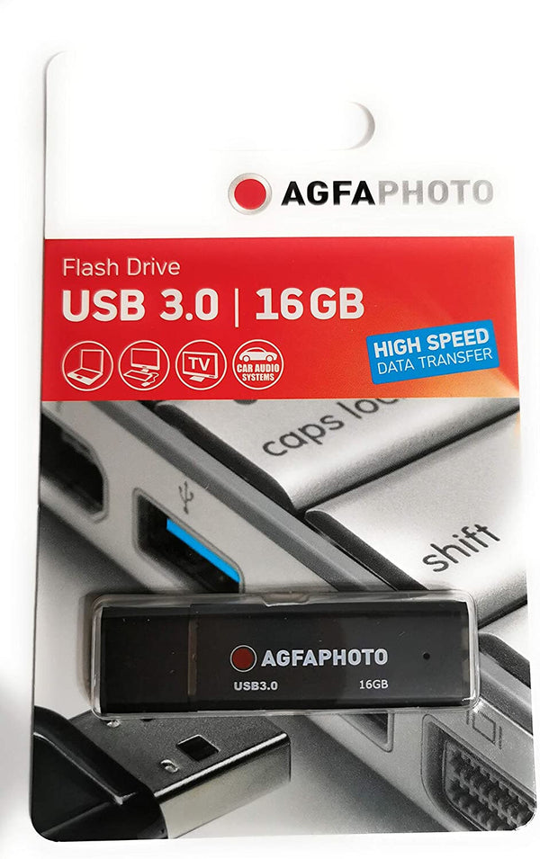 AgfaPhoto 10569 USB-nøgle 16 GB USB Type-A 3.2 Gen 1 (3.1 Gen 1) Sort