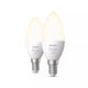 Philips Hvide Hue pærer Kerte - E14 pærer - 2-pak