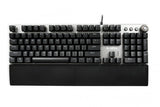 iBox AURORA K-4 tastatur Spil USB QWERTY Sort, Sølv