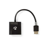 Nedis CCBW34900AT02 videokabel adapter 0,2 m VGA (D-Sub) HDMI Type A (Standard) Anthracit