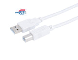 Prokord USB-0026 USB-kabel USB 2.0 2 m USB A USB B Hvid