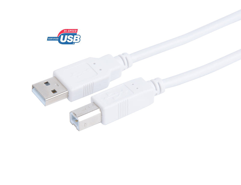 Prokord USB-0026 USB-kabel USB 2.0 2 m USB A USB B Hvid