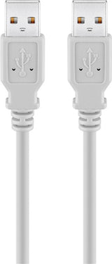 Goobay 93376 USB-kabel USB 2.0 3 m USB A 0,48 Gbit/sek. Grå