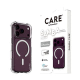 PanzerGlass CARE™ by ® Samba Case Transparent m. Hvid MagSafe iPhone 18 Pro | 17 Pro