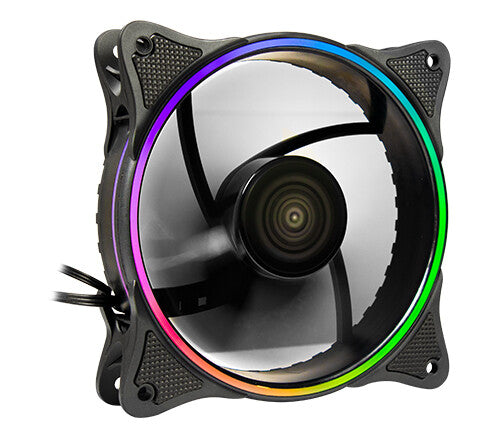 Inter-Tech 88885552 Computerkølesystem Computerkabinet Ventilator 12 cm Sort