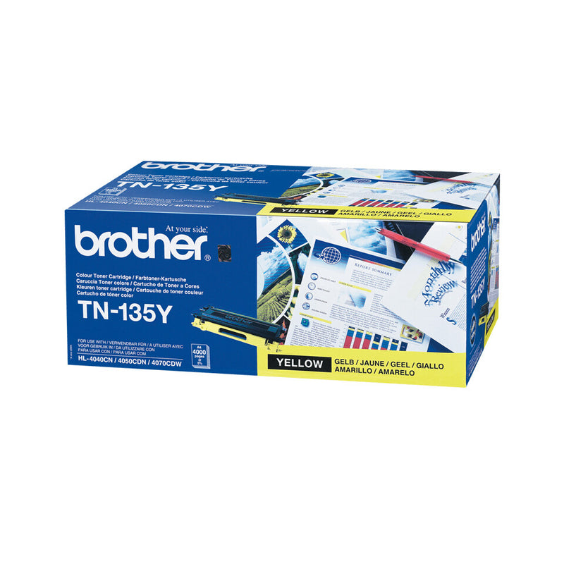 Brother TN-135Y tonerpatron 1 stk Original Gul