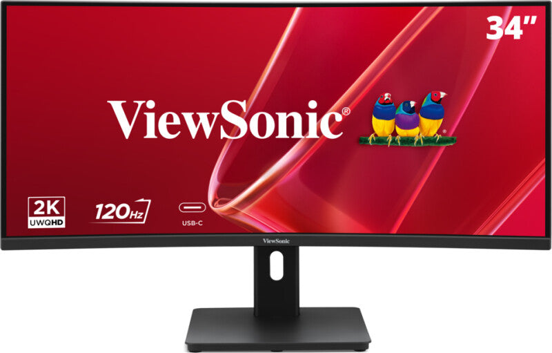 Viewsonic VA VA3420C-2 computerskærm 86,4 cm (34") 3440 x 1440 pixel UltraWide Quad HD LED Sort