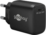 Goobay 65367 oplader til mobil enhed Laptop, Smartphone, Tablet Sort Vekselstrøm Indendørs