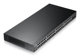 Zyxel GS1900-48HPv2 Administreret L2 Gigabit Ethernet (10/100/1000) Strøm over Ethernet (PoE) Sort