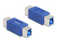 DeLOCK 67228 kabel kønsskifter USB Type-B Blå