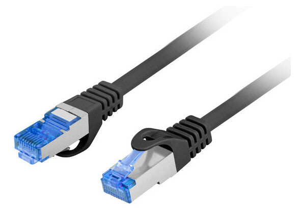 Lanberg PCF6A-10CC netværkskabel Sort 0,5 m Cat6a S/FTP (S-STP)