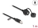 DeLOCK 88011 USB-kabel USB 2.0 1 m USB B Sort
