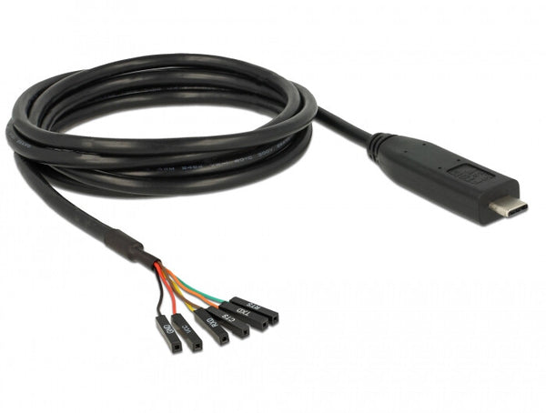 DeLOCK 63946 serielkabel Sort 2 m USB 2.0 Type-C 6 x Pin pin header separate