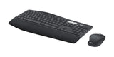 Logitech 920-008219 tastatur Mus inkluderet Hjem RF trådløs + Bluetooth QWERTY Engelsk Sort
