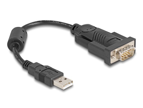 DeLOCK 61549 serielkabel Sort 0,25 m USB Type-A RS-232