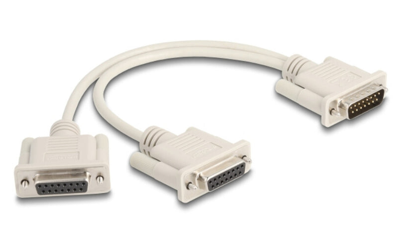 DeLOCK 65833 serielkabel Beige 0,3 m DB-15 2 x DB-15