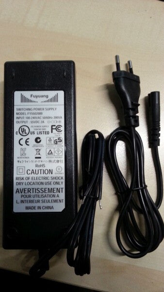 ALLNET PSU_55V_2A strømadapter og vekselret Indendørs Sort