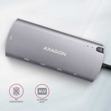 Axagon HMC-6M2 dockingstation Ledningsført USB 3.2 Gen 1 (3.1 Gen 1) Type-C Aluminium