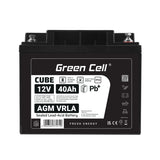 Green Cell AGM12V40AH-J UPS batteri Blybatterier (VRLA) 12 V 40 At