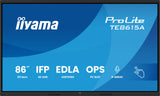 iiyama TE8615A-B2AG skilte display Kiosk design 2,17 m (85.6") Wi-Fi 550 cd/m² 4K Ultra HD Sort Berøringsskærm Indbygget processer Android 24/7