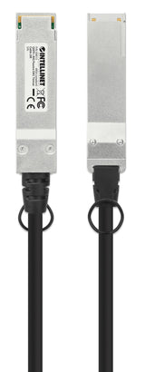 Intellinet 508513 InfiniBand og fiberoptisk kabel 2 m QSFP+ Sort, Sølv