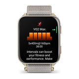 Garmin Venu X1 5,08 cm (2") AMOLED Digital 448 x 486 pixel Berøringsskærm Guld, Titanium Wi-Fi GPS (satellit)